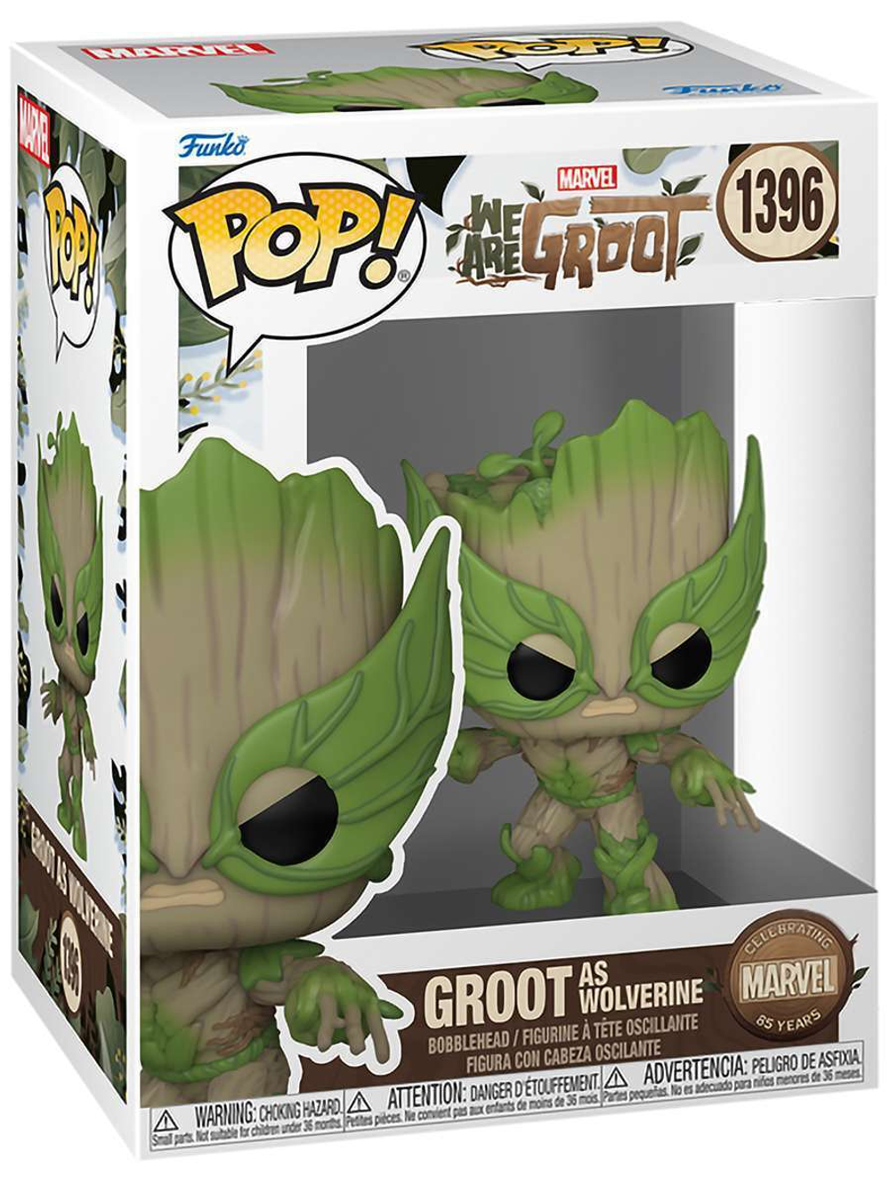 Фигурка Funko POP! Bobble Marvel We Are Groot Groot as Wolverine (1396) 79519