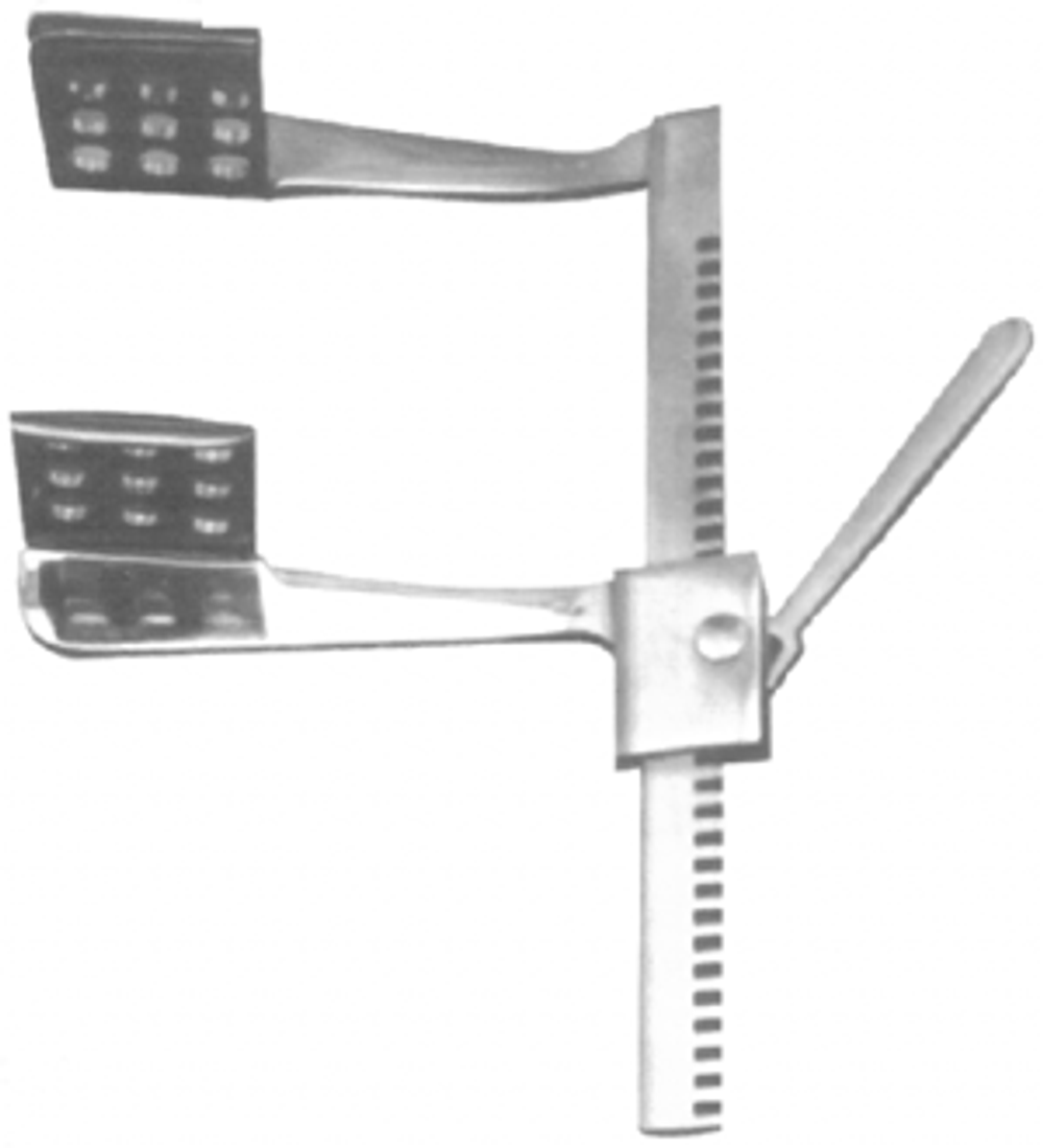 ВР- Р-36 Ранорасширитель реечн. для грудн. полости с расх. зерк. до 167мм (из наб. д/ лег. хир.)