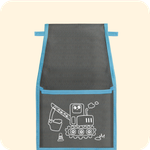 Кармашки для детского сада на резинке. Экскаватор