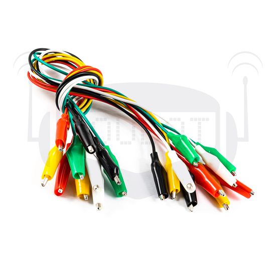 Зажимы типа "крокодил" двухсторонние 10 шт.