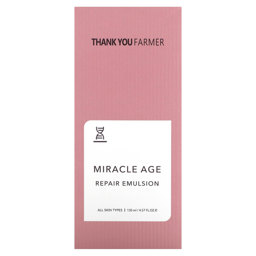 Thank You Farmer, Miracle Age, восстанавливающая эмульсия, 130 мл (4,57 жидк. унции)