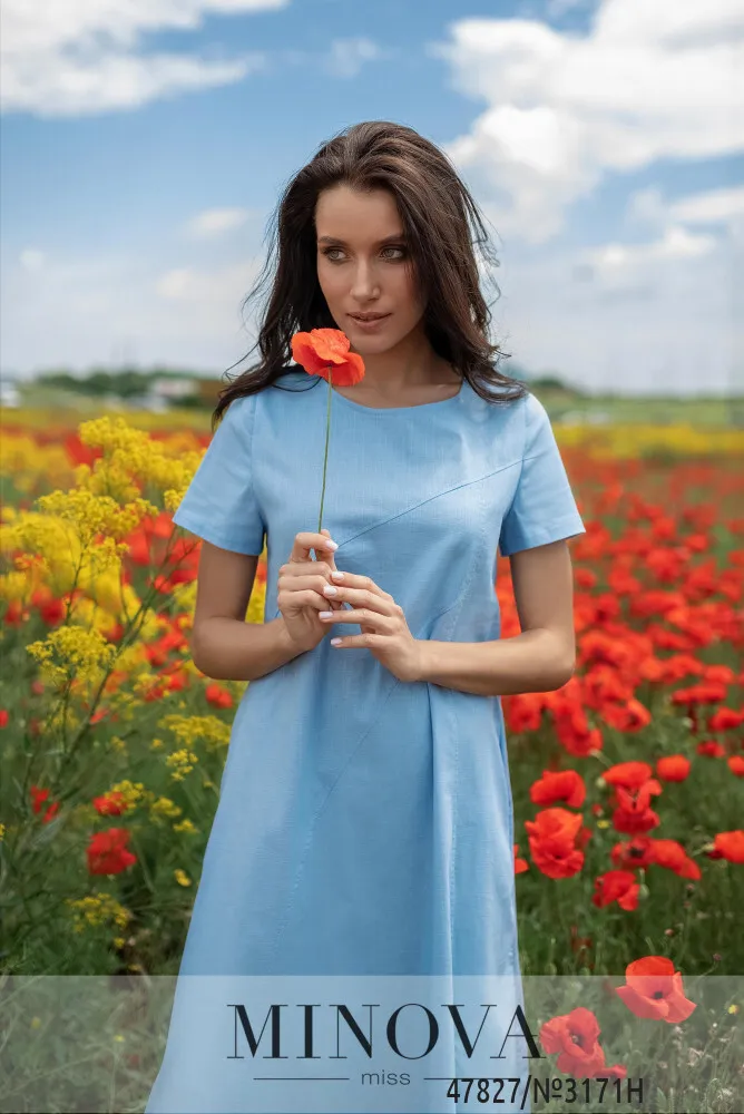 Платье 3171Н-Голубой Minova