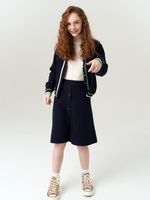 Юбка для девочки в школу AT927 синий