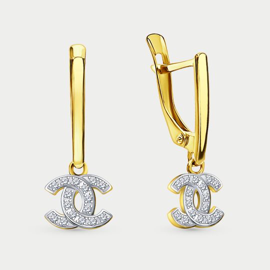 Серьги золотые