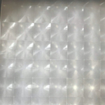 Штора для ванной комнаты ZALEL рисунок 3D с кольцами 180*180 состав 100% ЕVA прозрачная ZL-FG-1001A