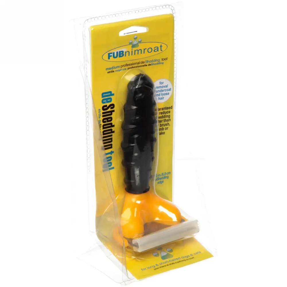 Расческа - пуходерка для вычесывания подшерстка «ЛАПКИ и ЦАРАПКИ», цвет как на фото, 7*15см (блистер)