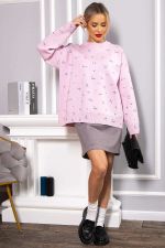 Свитер оверсайз Анита (сиреневый) Б14760-1М LT Collection