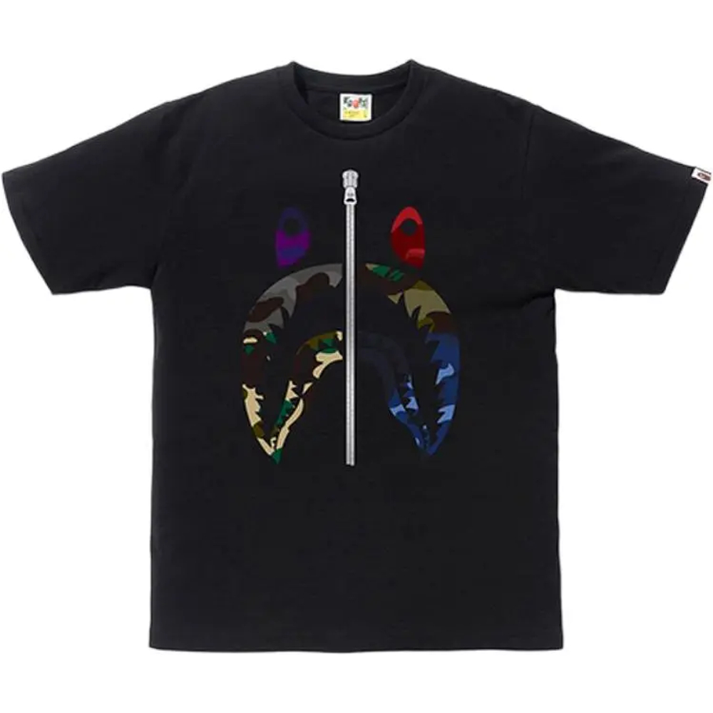 A Bathing Ape Mix Camo Shark Tee