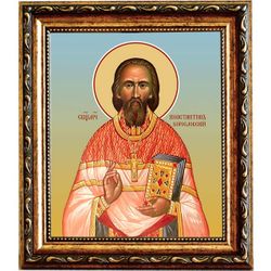 Константин Богословский священномученик пресвитер. Икона на холсте.