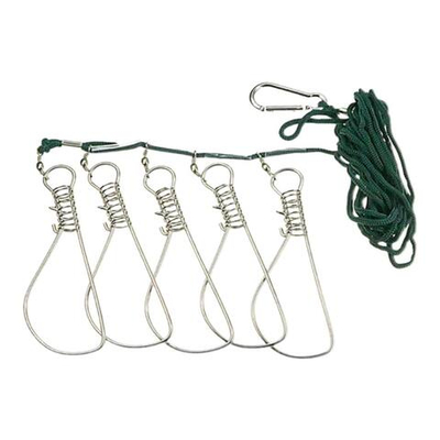 Кукан рыболовный 5 карабинов Веревка