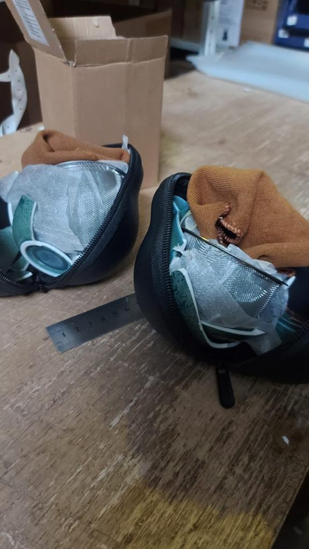 268124.1Y2 УЦЕНКА Сервиз ДОРОЖНЫЙ "Каменный"  чайник 180мл, 2 пиалы, сито в дор.сумке,  бирюзовый