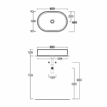 Раковина накладная SIMAS FORIU FO02bi 60