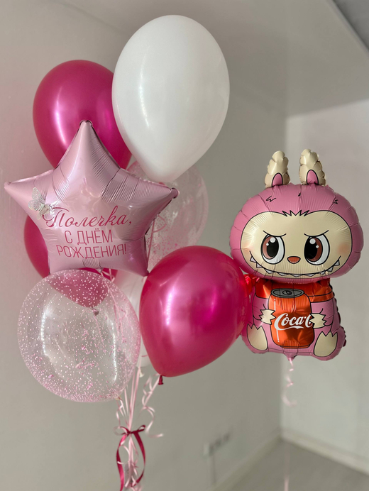 Воздушные гелиевые шарики с доставкой по Хабаровску Лабубу №4584