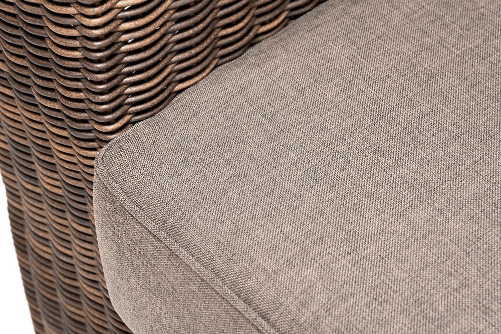 "Боно" диван из искусственного ротанга трехместный, цвет коричневый