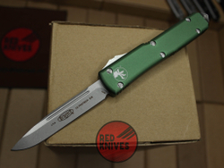 Нож Microtech Ultratech Standard S/E A+++ - зеленая рукоять, клинок апокалиптик