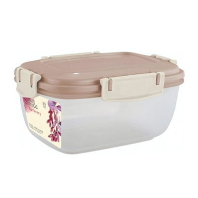 Контейнер для продуктов Sugar&Spice Barberry герметичный 1,3л прямоугольный латте