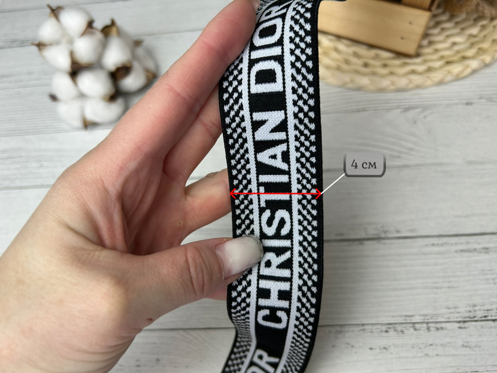 Резинка ДЕКОР 4см CD серая