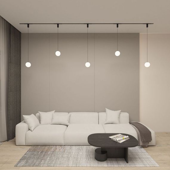 Трековый светодиодный светильник Denkirs Smart Moon DK8052-BK