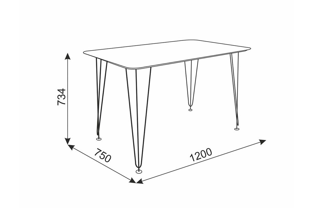Стол обеденный нераскладной "Антей 1"