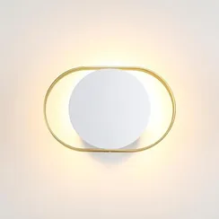 4246/7WW HIGHTECH ODL21 000 бел/золотист/металл Настенный светильник IP20 LED 7W 560Лм 3000K MONDY