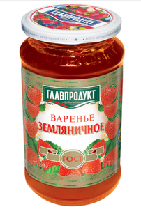 ВАРЕНЬЕ ГЛАВПРОДУКТ ЗЕМЛЯНИКА 550ГР