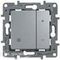 Диммер Legrand Etika 400Вт алюм#