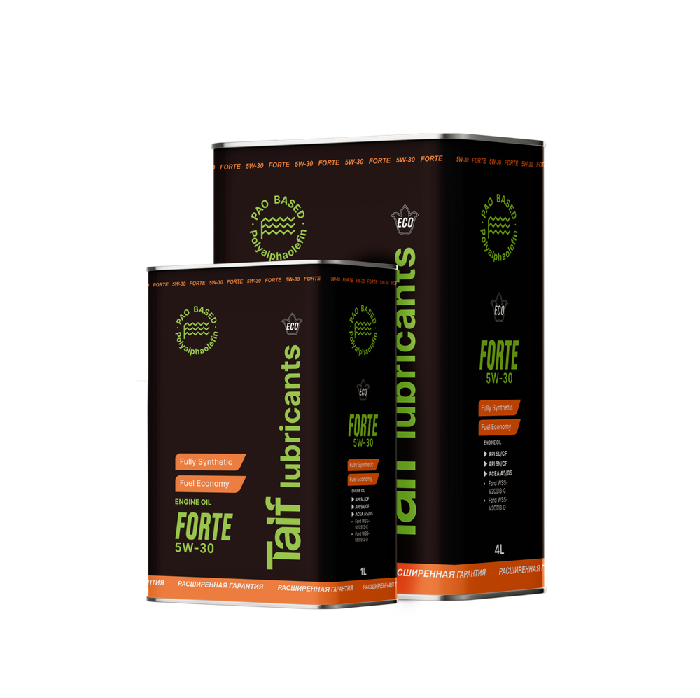 Моторное масло Taif Forte 5W-30, синтетическое, 4 л + 1 л в подарок