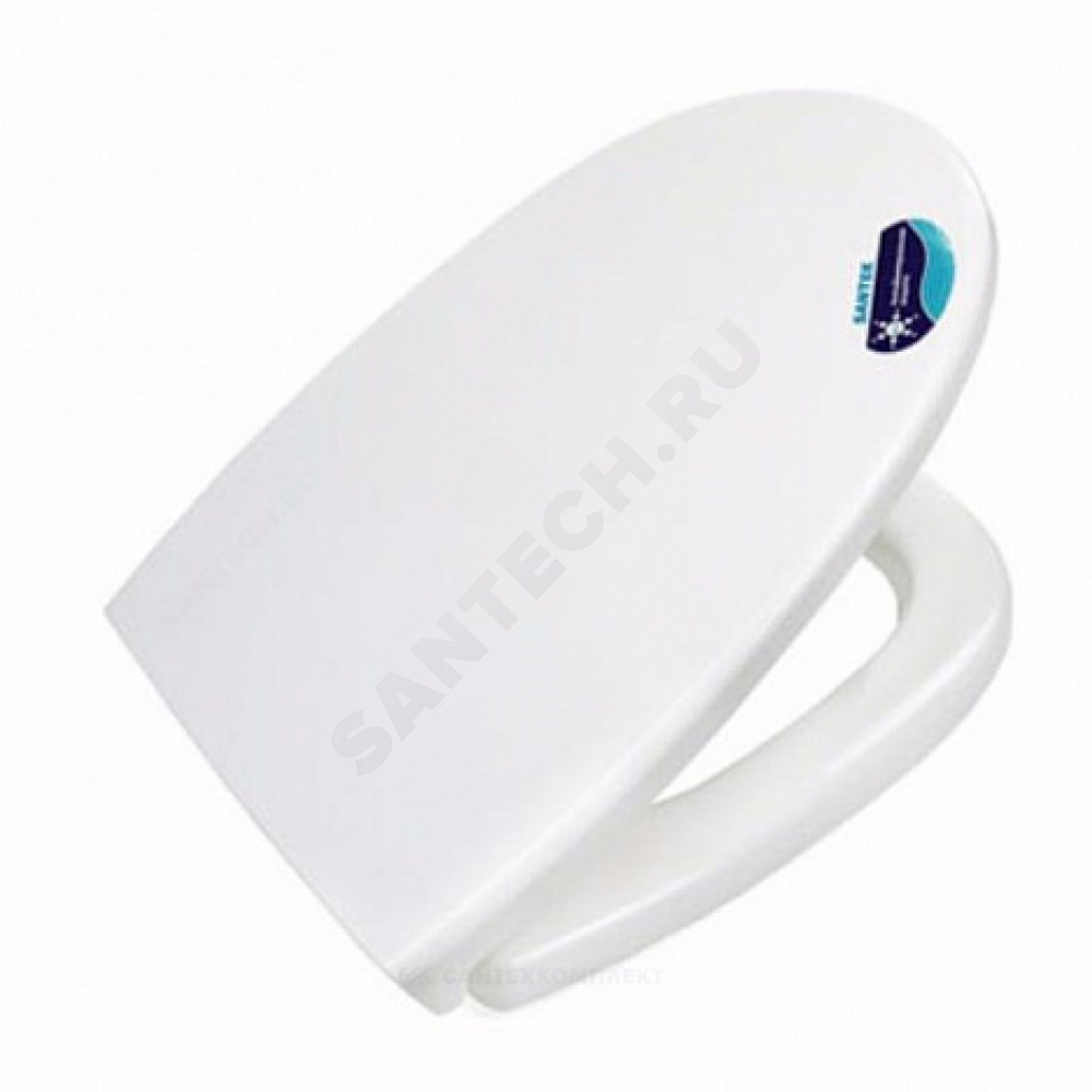 Сиденье для унитаза дюропласт белое Лига/Ирис Santek 1.WH10.6.906