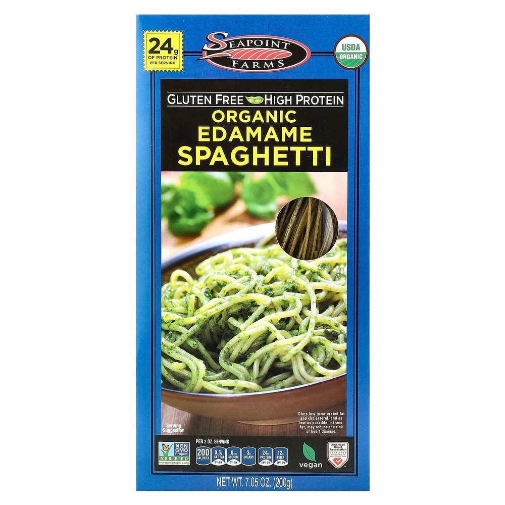 Seapoint Farms, Органические спагетти из эдамаме, 200 г (7,05 унции)