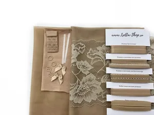 Бюстгальтер + трусы (сетка с кружевом)