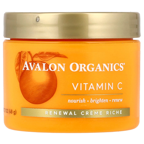 Avalon Organics, восстанавливающий крем с витамином С, 48 г (1,7 унции)