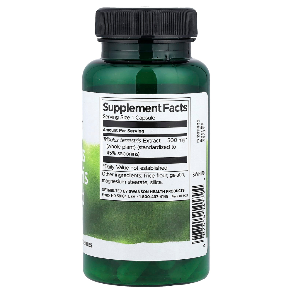 Swanson, Экстракт якорцев стелющихся, 500 мг, 60 капсул