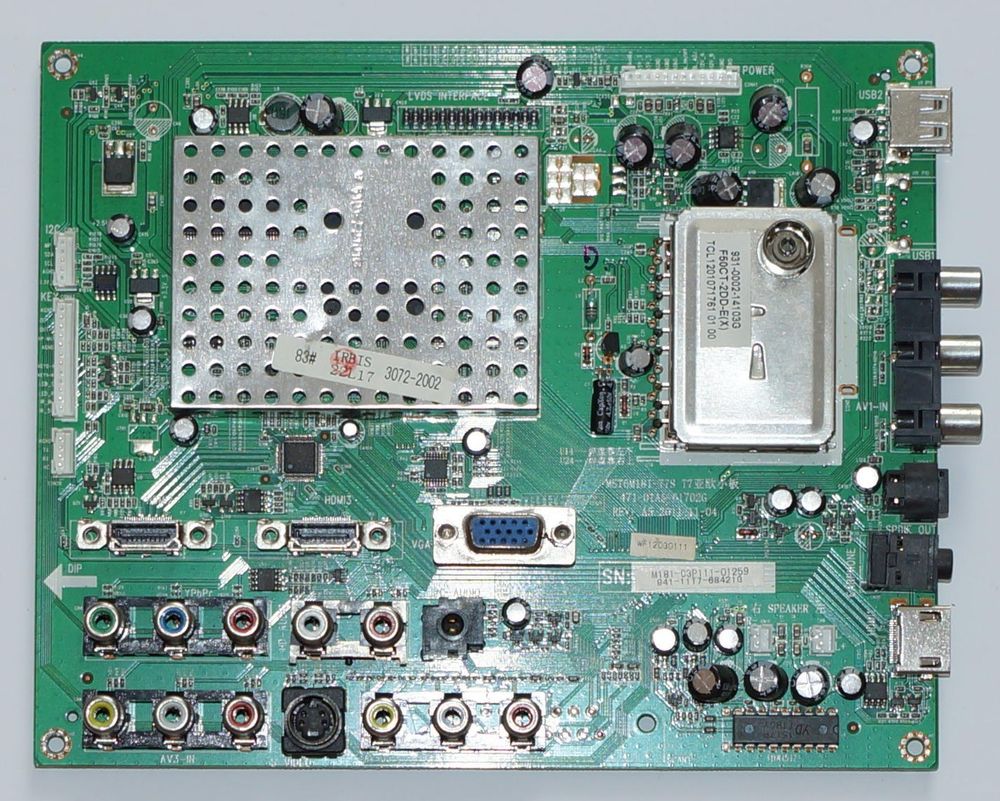 MST6M181-T7S 471-01A5-61702G rev:a5 mainboard телевизора IRBIS