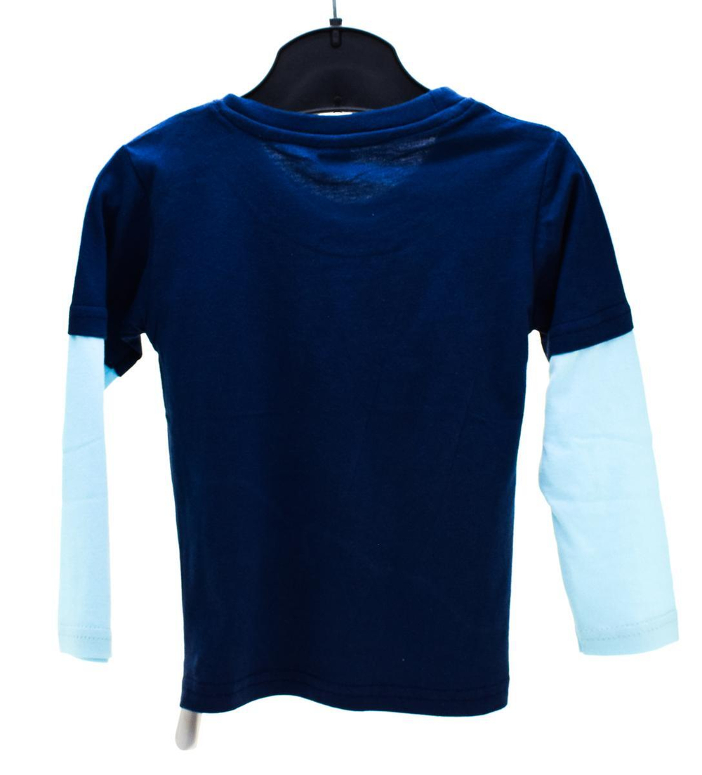 Лонгслив для мальчика Great wheel Синий р.80