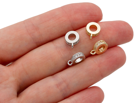 Бейл со стразами 8мм