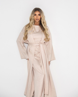 Бежевый кардиган из кашемира