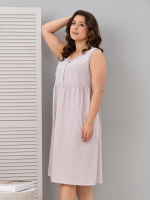 Ночная сорочка С-017/серый-клеточка-к