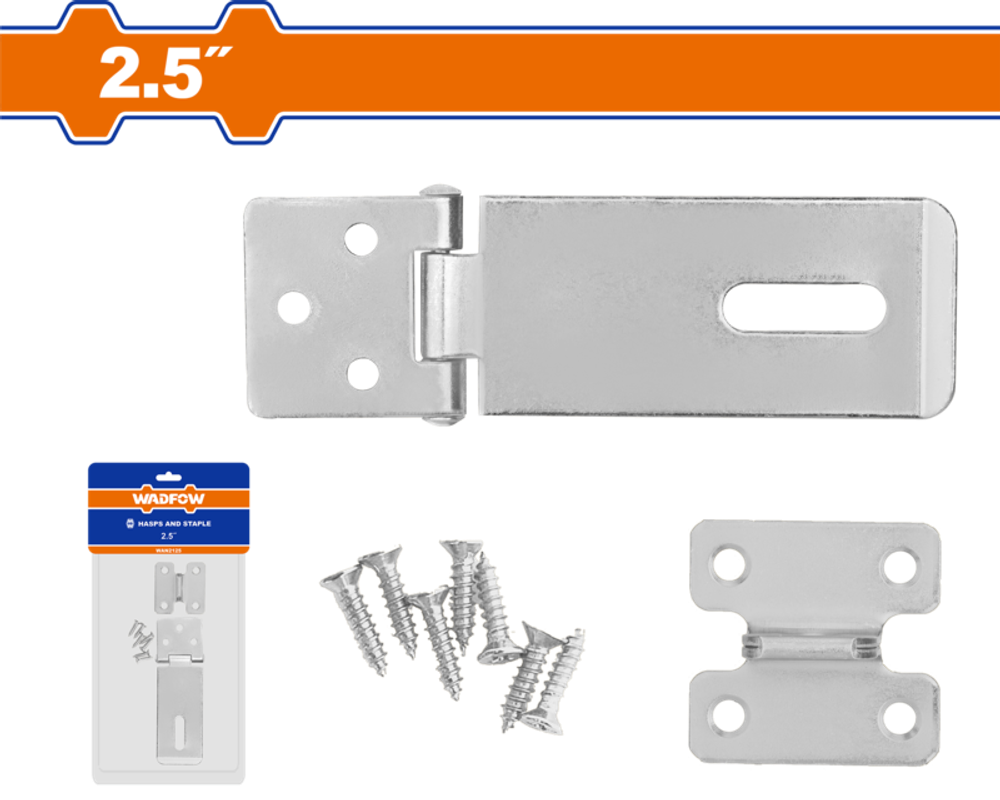 Петля для навесного замка 2.5" (24/384) WADFOW WAN2125