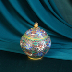 Вазочка-чайница с лотосами и гранатом