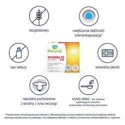Naturell Витамин D3 2000 - 60 сосательных таблеток
