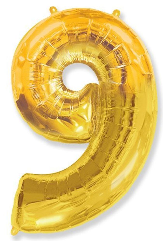 Цифра "9" золото