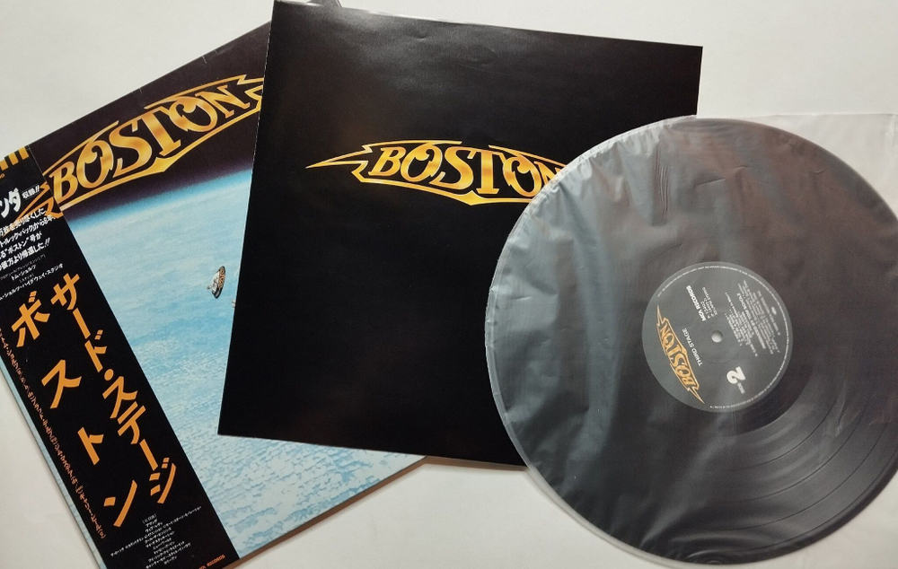 Винтажная виниловая пластинка LP Boston Third Stage (Japan 1986) (Obi)