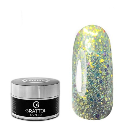 GRATTOL Гель камуфлирующий Camouflage Gel Opal Antic Gold, 15 мл