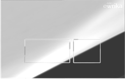 Кнопка смыва для унитаза EWRIKA 0041 пластик, цвет хром