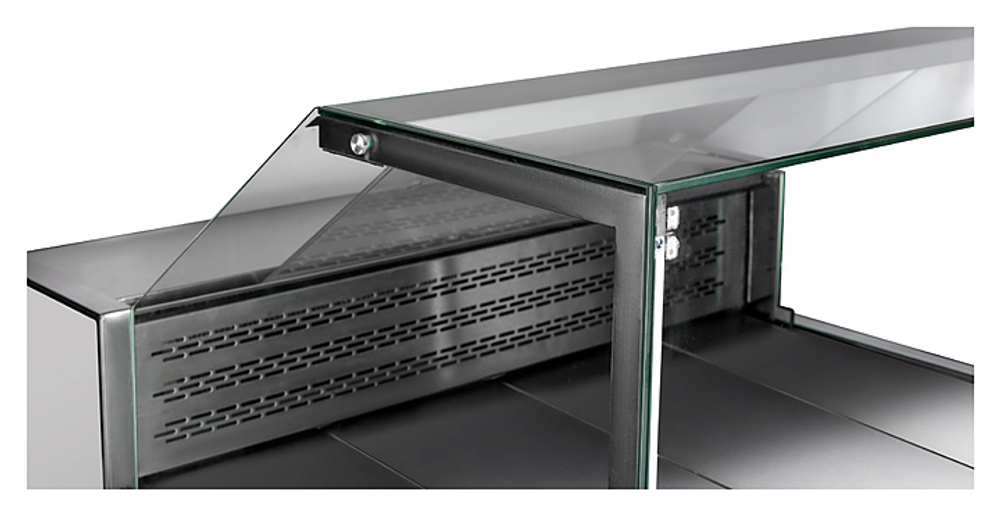 Витрина холодильная CRYSPI Gamma Quadro 1200 LED (с боковинами)