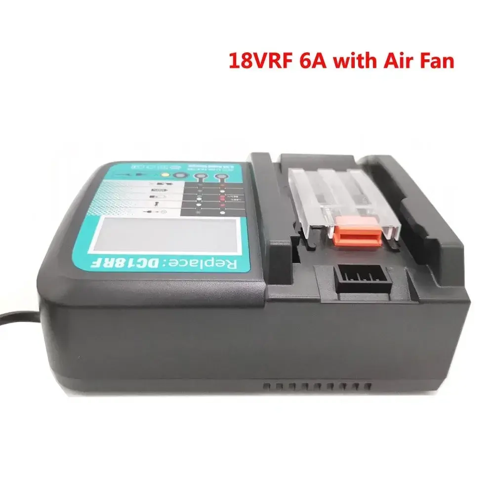 18VRF 6A зарядник for макита АКБ BL1860 BL1850 BL1890 Процент мощности вентелятор