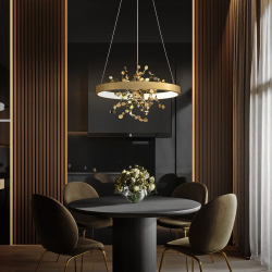 Люстра Cloyd TURBULENT C1 / Ø60 см - латунь (арт.10782)