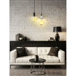 Светильник подвесной ЭРА PL13 E27 - 8 CH под лампу E27 хром | Подвесные светильники