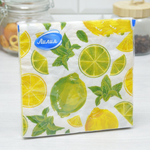 Салфетки 33*33см 20 листов 2-слойные "Мохито"