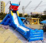 Коммерческий надувной батут "Дракон из поднебесной" 30*12*11 м